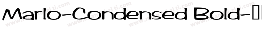 Marlo-Condensed Bold字体转换